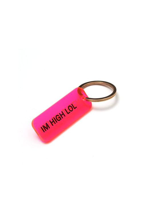 Mister Green Classic Key Tag - Neon Pink